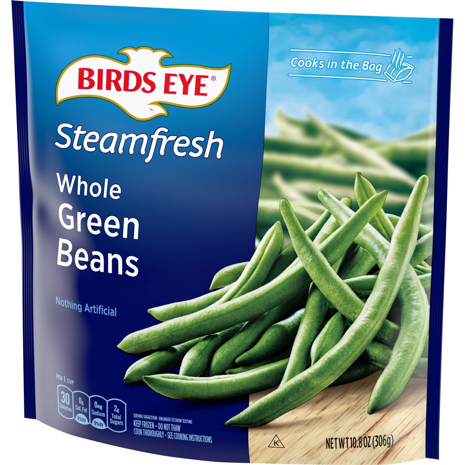 slide 3 of 3, Birds Eye Steamfresh Premium Selects Frozen Whole Green Beans, 12 oz