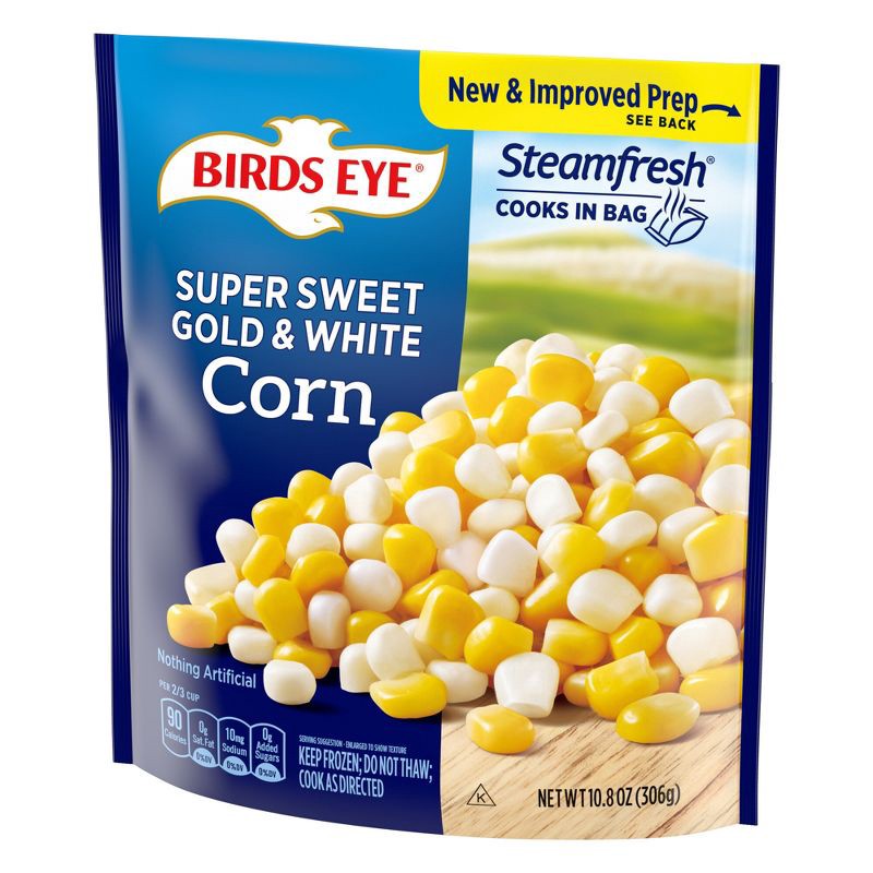 slide 5 of 7, Birds Eye Steamfresh Frozen Gold & White Corn - 10.8oz, 10.8 oz