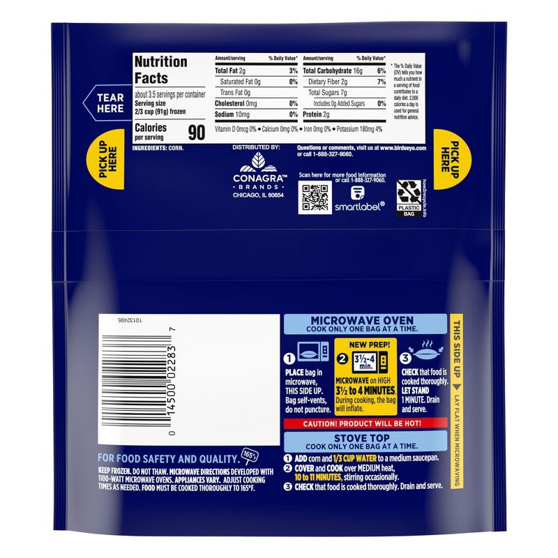 slide 2 of 7, Birds Eye Steamfresh Frozen Gold & White Corn - 10.8oz, 10.8 oz