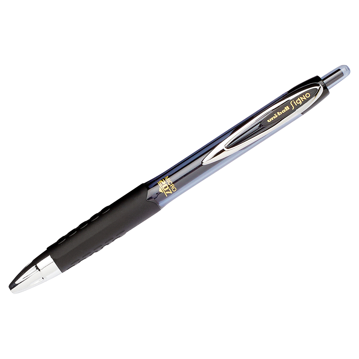 slide 4 of 4, uni-ball 207 Micro Point (0.5 mm) Black Gel Pens, 2 ct
