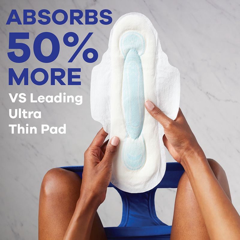 slide 4 of 9, Always Maxi Pads Overnight Absorbency Unscented with Wings - Size 4 - 33ct, 33 ct