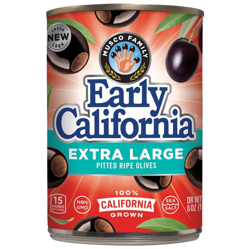 slide 1 of 5, Early California Extra Large Pitted Ripe Olives - 6oz, 6 oz