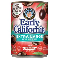Early California Extra Large Pitted Ripe Olives - 6oz