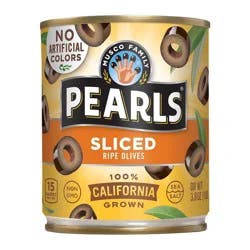 Pearls Sliced Ripe Black Olives - 3.8oz