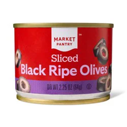 Sliced Black Ripe Olives - 2.25oz - Market Pantry™