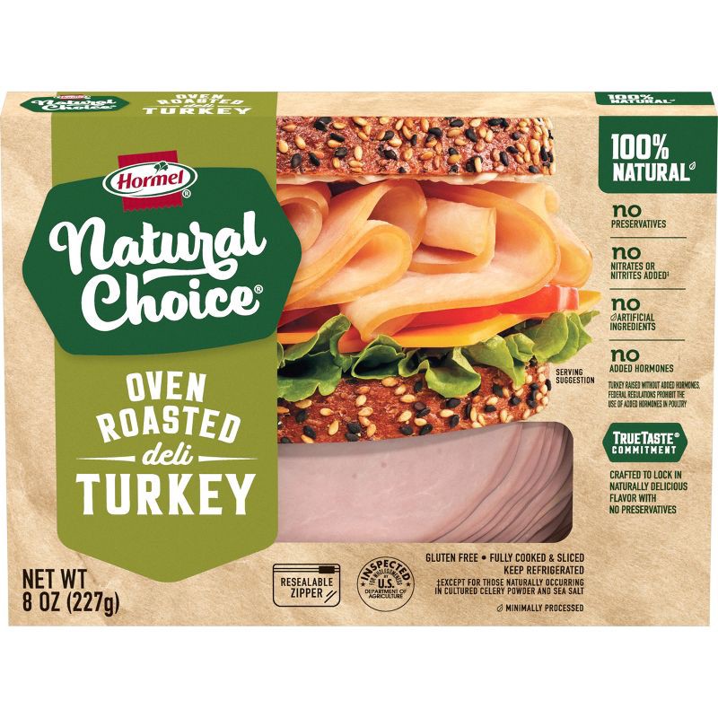 slide 1 of 5, Hormel Natural Choice Sliced Oven Roasted Deli Turkey - 8oz, 8 oz