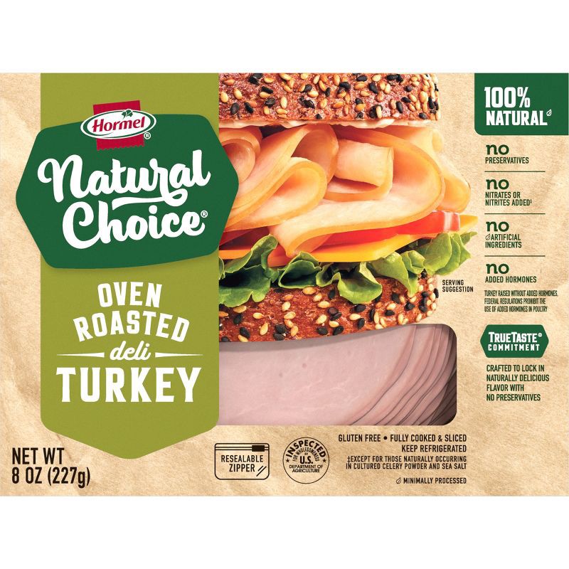 slide 4 of 5, Hormel Natural Choice Sliced Oven Roasted Deli Turkey - 8oz, 8 oz