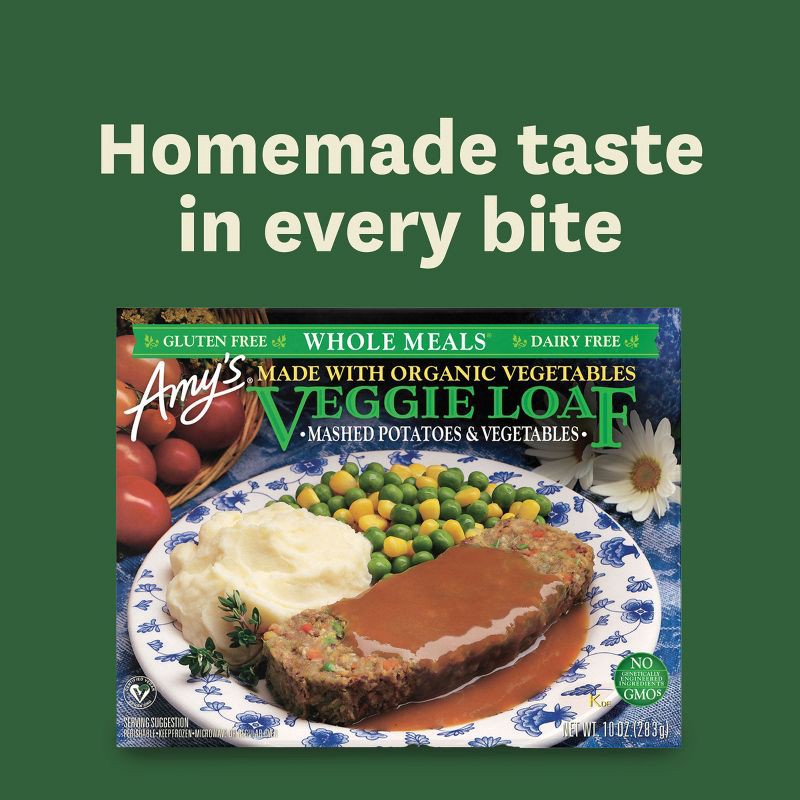 slide 9 of 11, Amy's Vegan Gluten Free Frozen Organic Veggie Loaf & Mashed Potatoes - 10oz, 10 oz