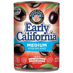 Early California Medium Pitted Ripe Olives - 6oz