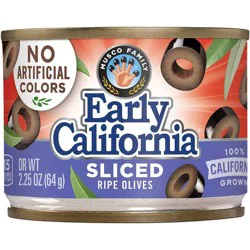 Early California Sliced Ripe Black Olives - 2.25oz