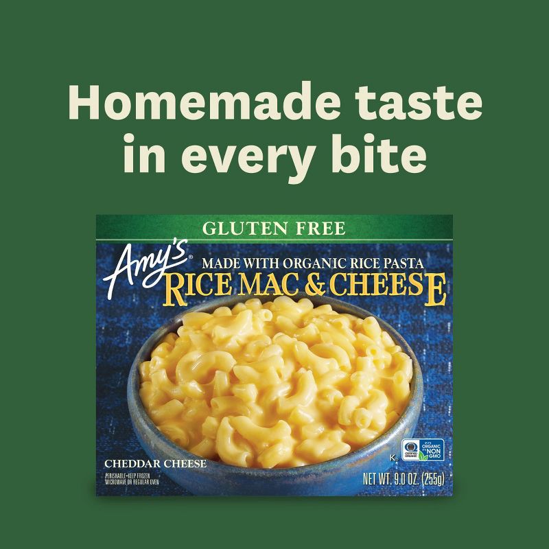 slide 9 of 11, Amy's Gluten Free Frozen Rice Mac & Cheese - 9oz, 9 oz