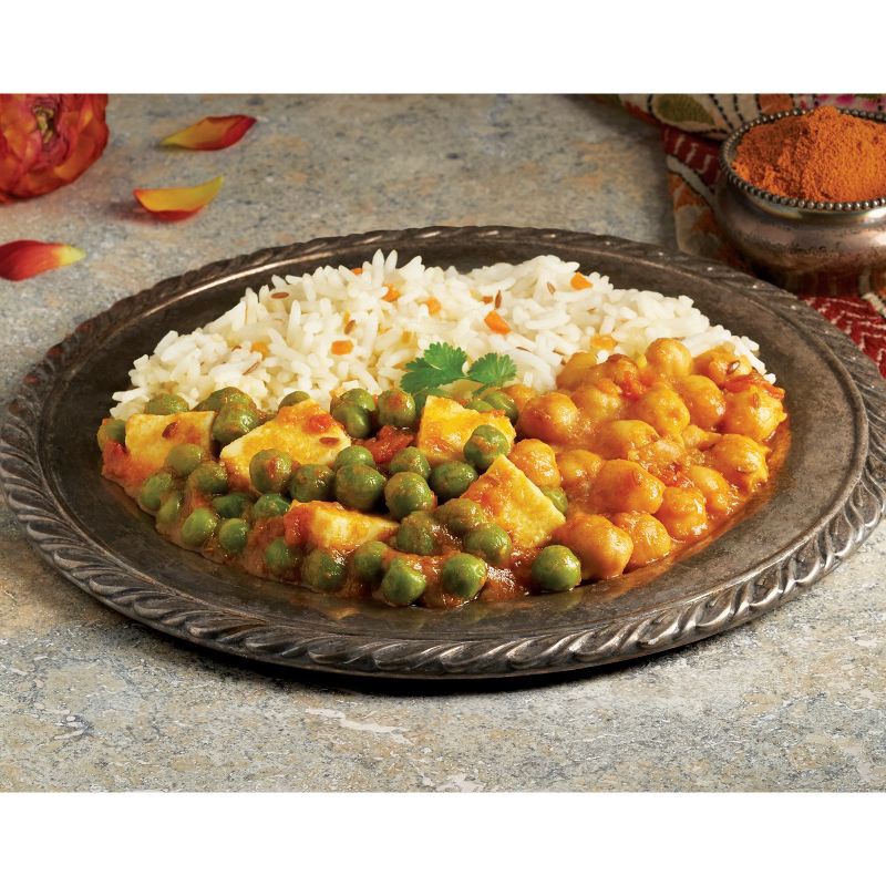 slide 2 of 4, Amy's Frozen Indian Mattar Paneer Non-GMO, Gluten Free - 10 oz., 10 oz