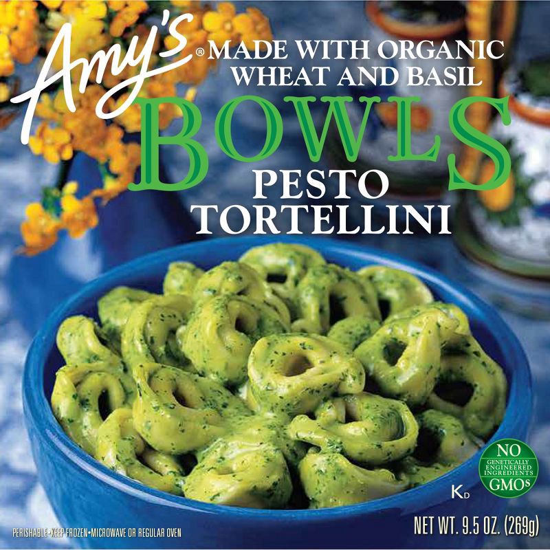 slide 4 of 4, Amy's Frozen Pesto Tortellini Bowls - 9.5oz, 9.5 oz