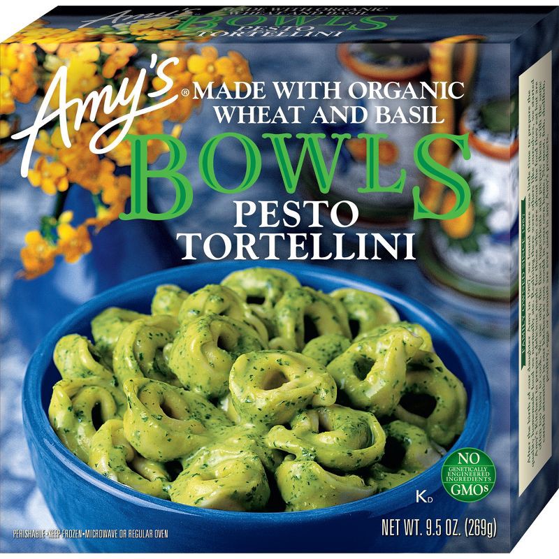 slide 1 of 4, Amy's Frozen Pesto Tortellini Bowls - 9.5oz, 9.5 oz