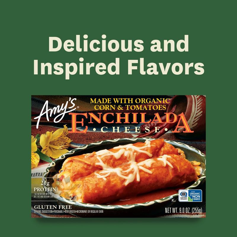 slide 9 of 11, Amy's Organic Gluten Free Frozen Corn & Tomatoes Enchilada - 9oz, 9 oz