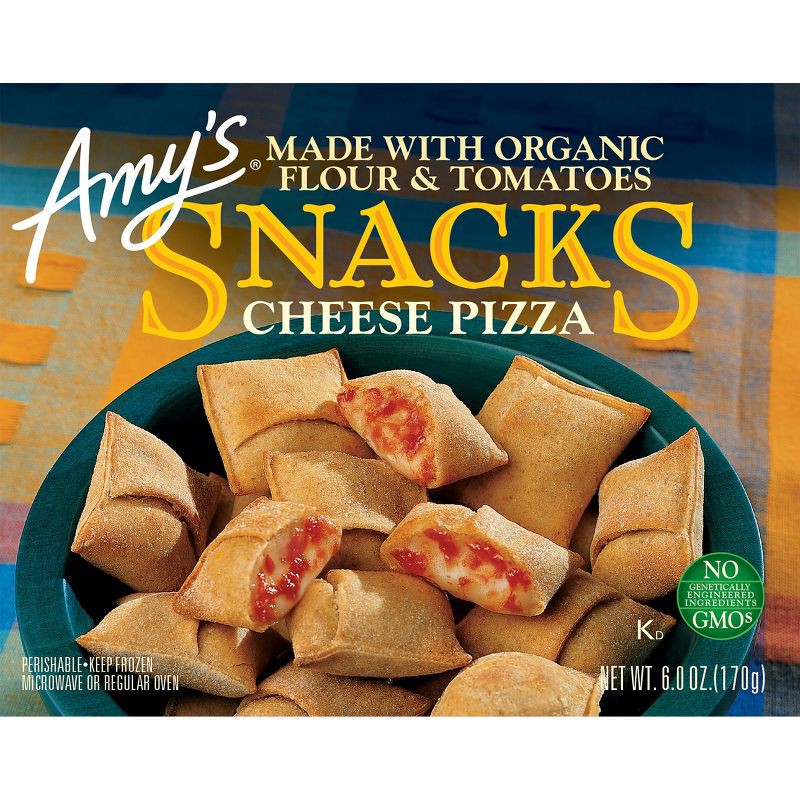 slide 4 of 4, Amy's Frozen Frozen Cheese Pizza Snacks - 6oz, 6 oz