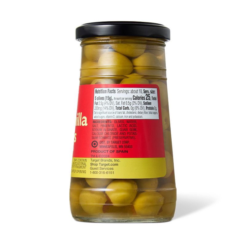 slide 2 of 3, Manzanilla Olives with Pimiento - 5.75oz - Market Pantry™, 5.75 oz