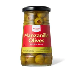 Manzanilla Olives with Pimiento - 5.75oz - Market Pantry™