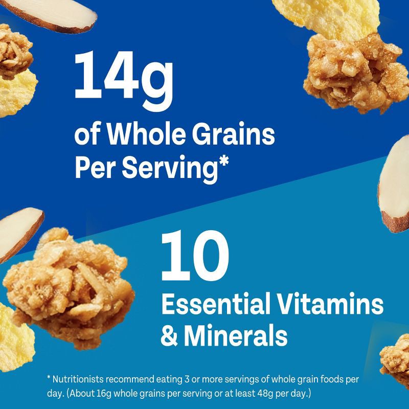 slide 6 of 12, Honey Bunches of Oats Honey Bunches With Almonds Breakfast Cereal - 18oz - Post, 18 oz