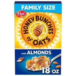 Post Honey Bunches of Oats with Almonds Breakfast Cereal - 18oz