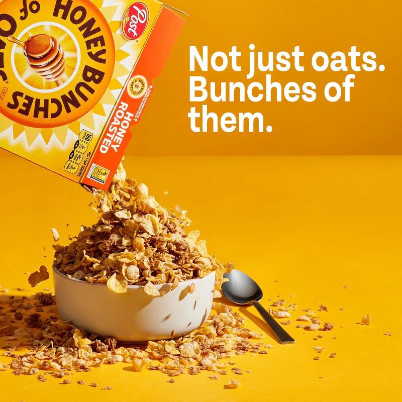 slide 3 of 12, Honey Bunches of Oats Honey Roasted Oat Breakfast Cereal - 18oz - Post, 18 oz