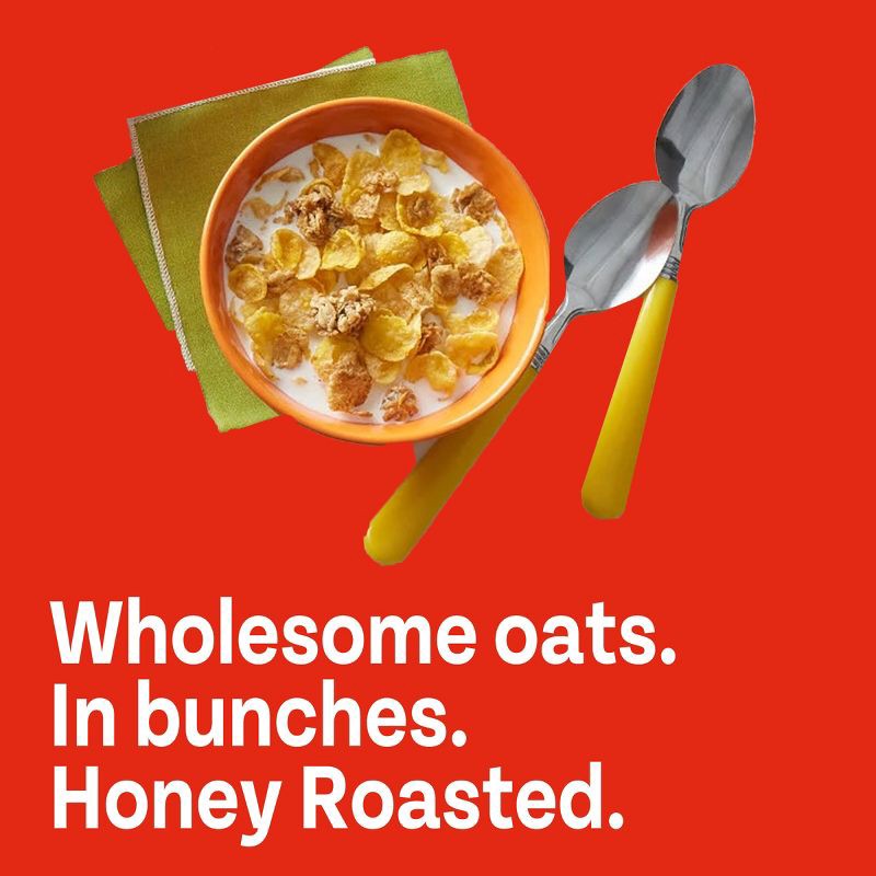 slide 4 of 12, Honey Bunches of Oats Honey Roasted Oat Breakfast Cereal - 18oz - Post, 18 oz