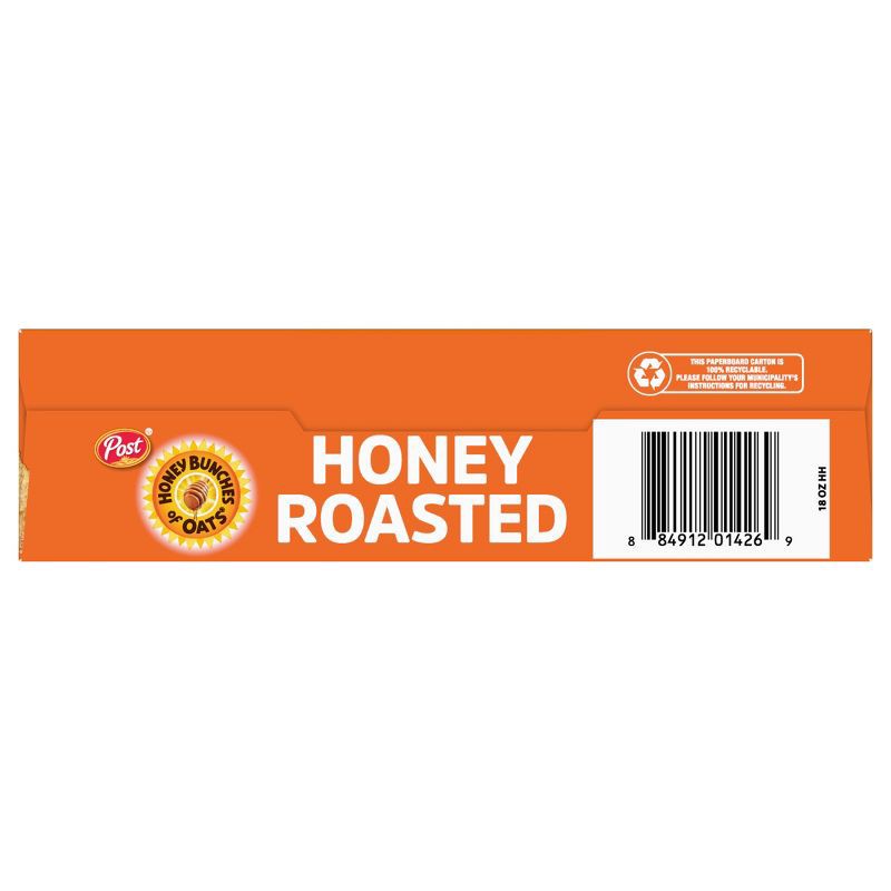 slide 8 of 12, Honey Bunches of Oats Honey Roasted Oat Breakfast Cereal - 18oz - Post, 18 oz