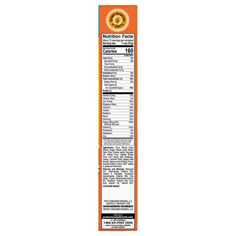 slide 11 of 12, Honey Bunches of Oats Honey Roasted Oat Breakfast Cereal - 18oz - Post, 18 oz