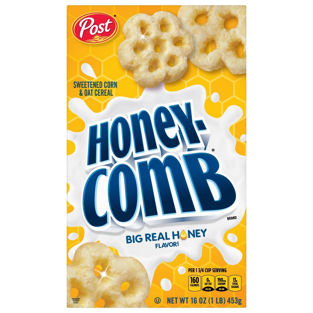 slide 9 of 12, HoneyComb Original Breakfast Cereal - 16oz - POST, 16 oz
