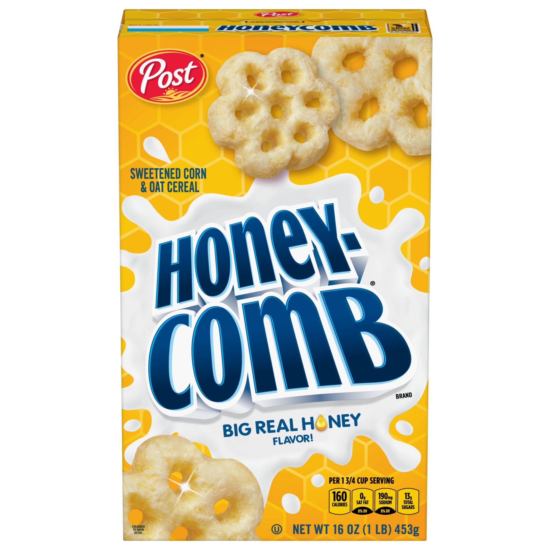 slide 1 of 12, HoneyComb Original Breakfast Cereal - 16oz - POST, 16 oz