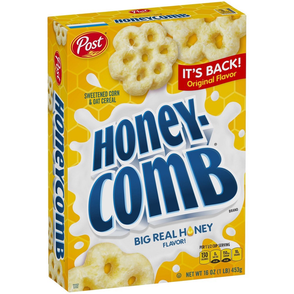 slide 6 of 11, HoneyComb Original Breakfast Cereal - 16oz - POST, 16 oz