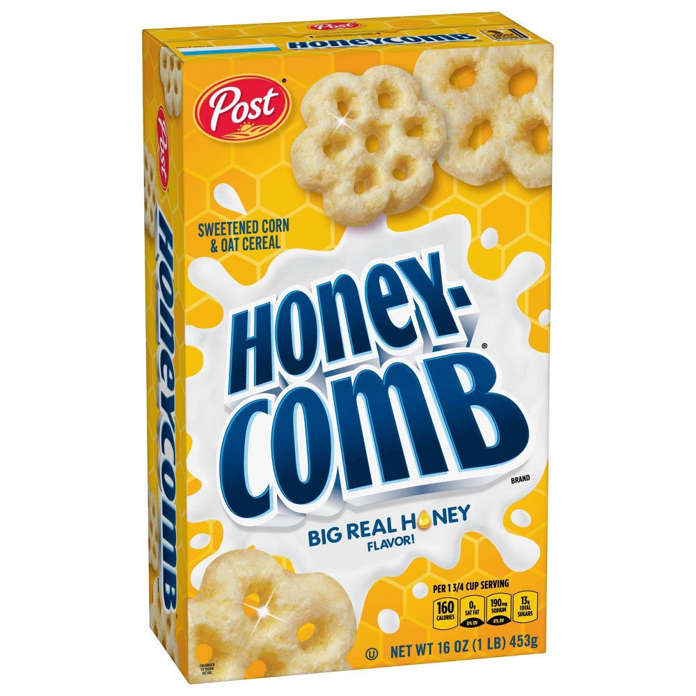 slide 3 of 11, HoneyComb Original Breakfast Cereal - 16oz - POST, 16 oz