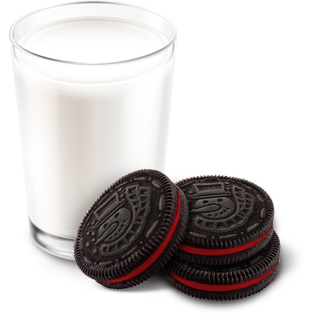 slide 7 of 15, Oreo Limited Edition Red Colored Creme Chocolate Sandwich Cookies - 20oz, 20 oz