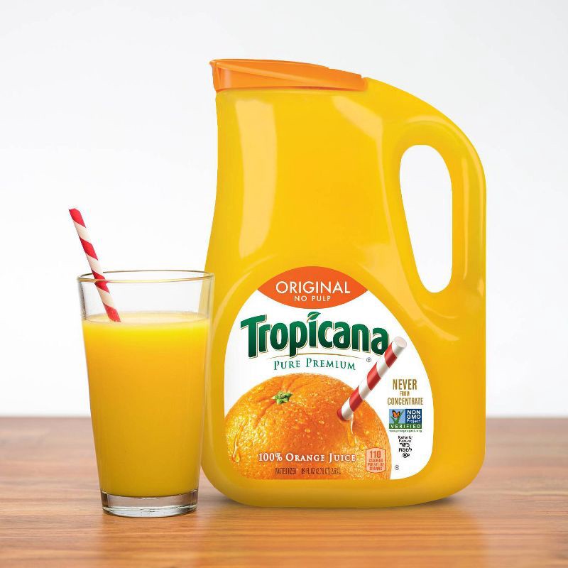 slide 2 of 3, Tropicana Pure Premium No Pulp Orange Juice - 89 fl oz, 89 fl oz