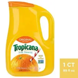 Tropicana Pure Premium No Pulp Orange Juice - 89 fl oz