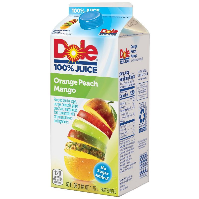 slide 3 of 3, Dole Juice Dole Orange Peach Mango Juice - 59 fl oz, 59 fl oz