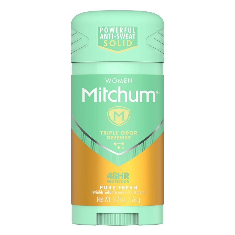 slide 1 of 9, Lady Mitchum Mitchum Women's Triple Odor Defense Invisible Solid Antiperspirant Deodorant - Pure Fresh - 2.7 oz, 2.7 oz