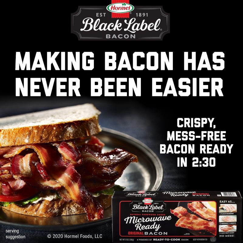 slide 7 of 9, Hormel Original Microwave Ready Bacon Slices - 12oz, 12 oz