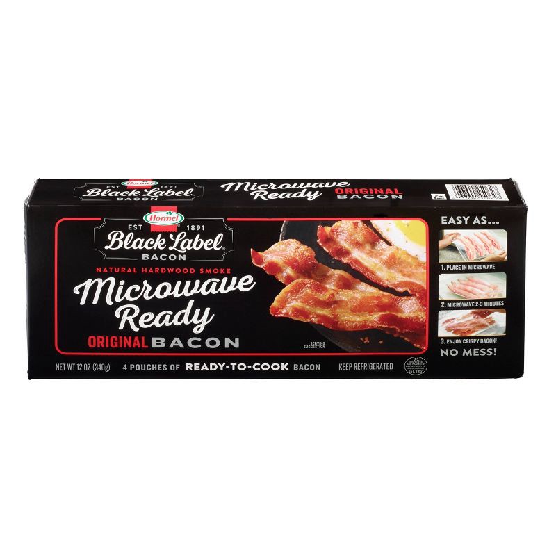 slide 1 of 5, Hormel Original Microwave Ready Bacon Slices - 12oz, 12 oz