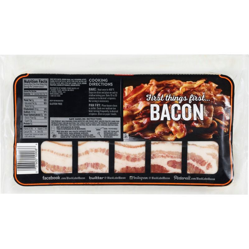 slide 4 of 7, Hormel Black Label Maple Bacon - 12oz, 12 oz