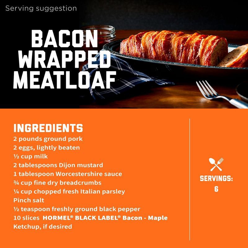 slide 11 of 12, Hormel Black Label Maple Bacon - 12oz, 12 oz