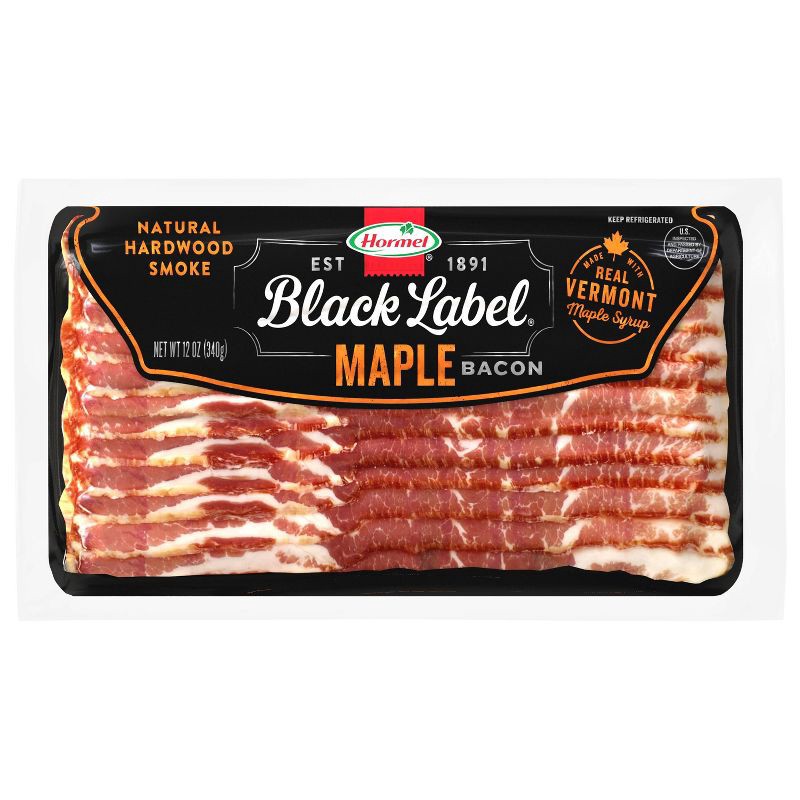 slide 1 of 7, Hormel Black Label Maple Bacon - 12oz, 12 oz