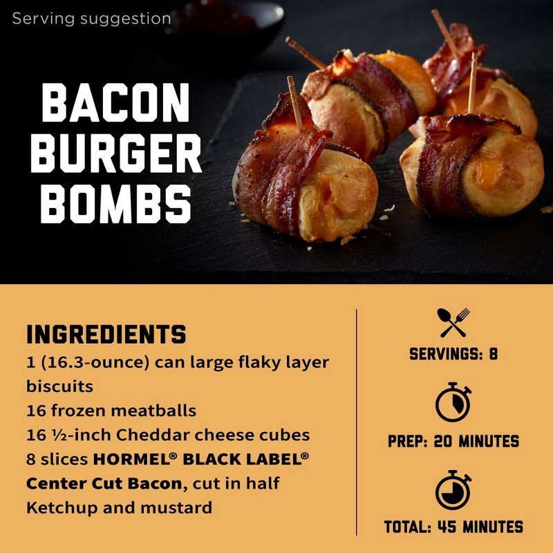 slide 11 of 11, Hormel Black Label Center Cut Bacon - 12oz, 12 oz