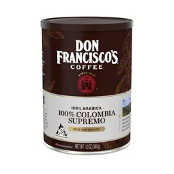Don Francisco's 100% Colombia Supremo Medium Roast Ground Coffee - 12oz