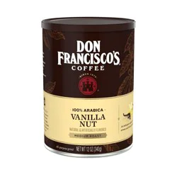 Don Francisco's Vanilla Nut Flavored Medium Roast Ground Coffee - 12oz