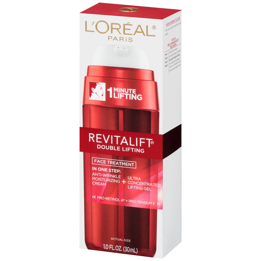 slide 7 of 8, L'Oréal Revitalift Double Lifting Day Treatment For All Skin Types, 1 fl oz