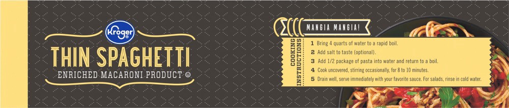 slide 2 of 4, Kroger Thin Spaghetti - 32 oz, 32 oz