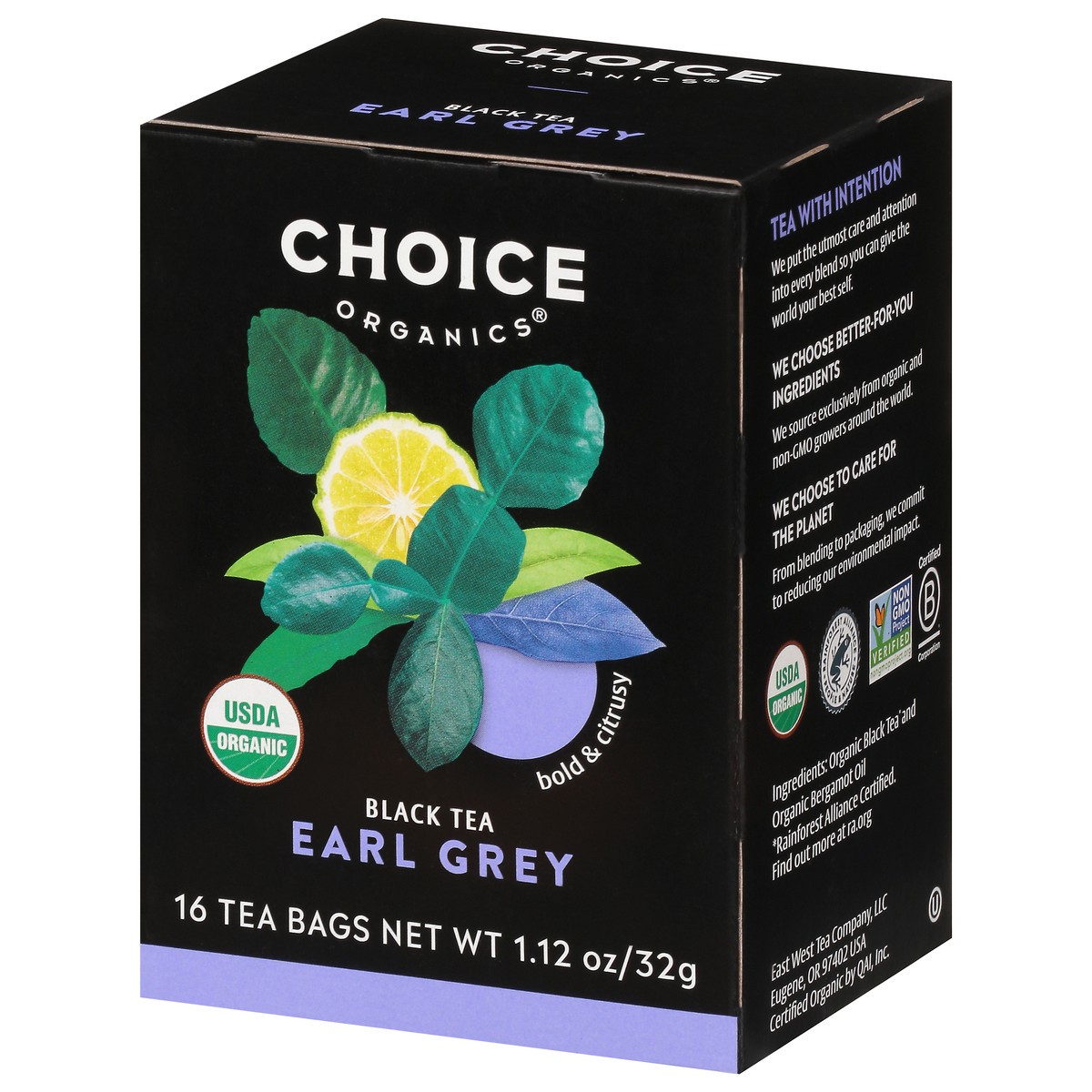 slide 2 of 9, Choice Organics Earl Grey Tea, Contains Caffeine, Black Tea Bags, 16 Count, 16 ct