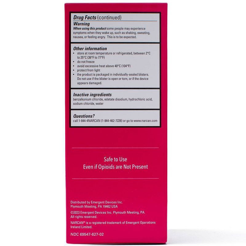 slide 7 of 7, NARCAN Naloxone HCl Nasal Spray 4mg - 2 devices, 2 ct