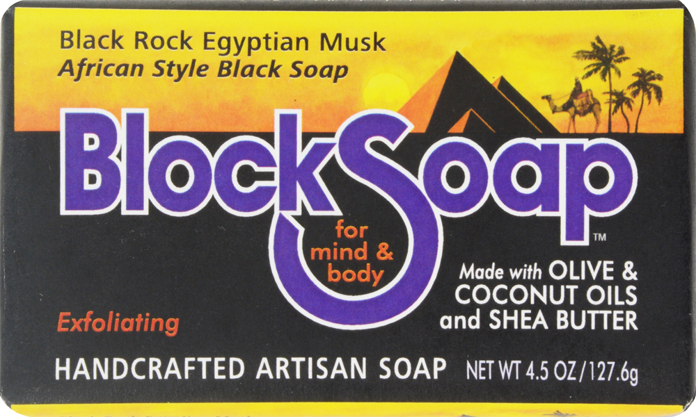 slide 1 of 1, Block Soap Black Rock Egyptian Musk, 4.5 oz